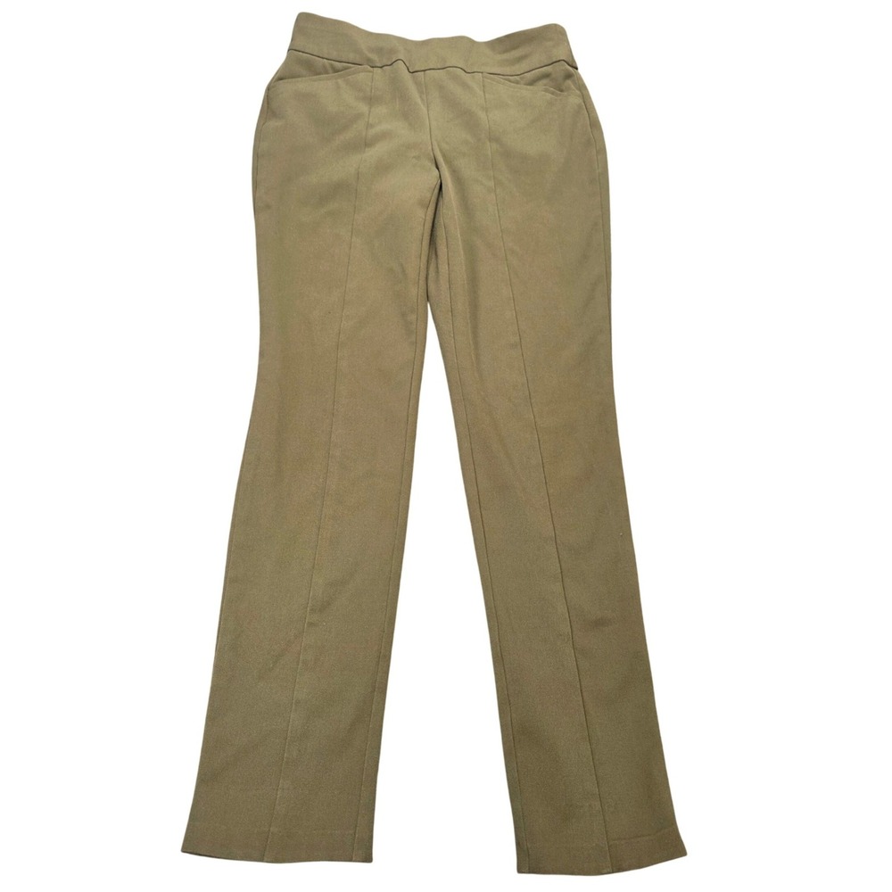 Chicos So Slimming Pull On Trousers Pants Women's Size 0 (S) Olive Green